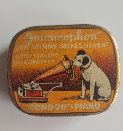 Grammophon nadel blechdose - grammophon,